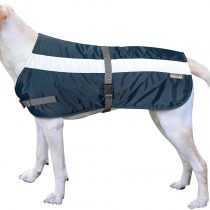 Petlife Flectalon Hi-Vis Dog Jacket Complete with Thermal Lining, 24-inch, Navy Blue