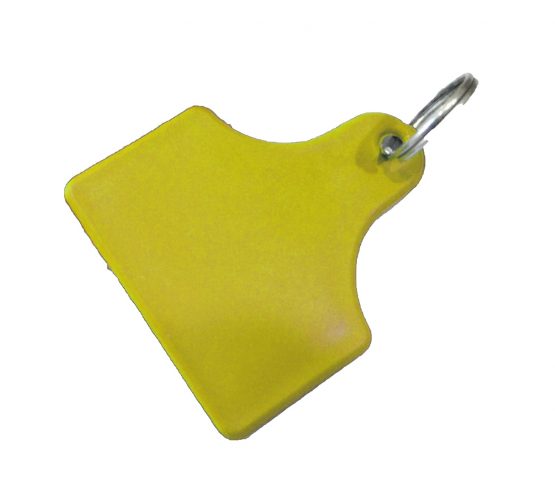 Maya Professional Tools mdtag02 – 4 ID Detectable Large with Ring of metals, Pack of 5, Yellow