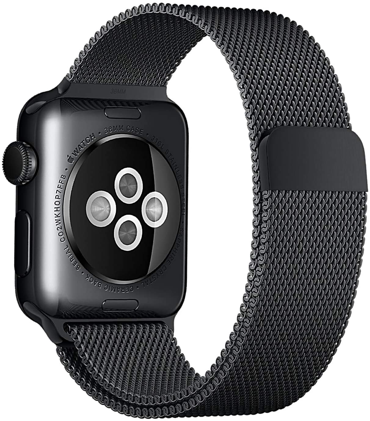 Apple 42mm Space Black Milanese Loop Watch Strap MLJH2ZM/A Stainless Steel (Strap Only/Does Not Include Watch)