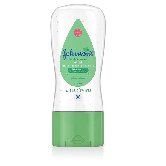 Johnson & Johnson 003296 Baby Gel Oil with Aloe & Vitamin E, 6.5 Ounces