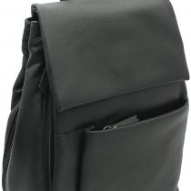 Ashlie Leather Lightweight Leather Backpack With Grab Handle AC8202 Black
