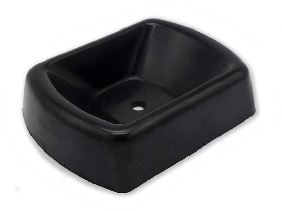 Caravanture Jockey Wheel Chock for Caravans and Trailers - Unbreakable Rubber Stabilizer Dock for Jack Caster Wheels - Suitable For 15cm Jockey Wheels - Image 2