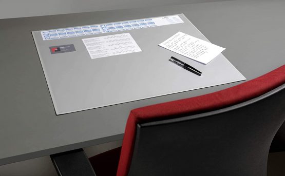 Durable Desk Mat with Annual Calendar Grey | 65 x 52cm | Pack of 1 | Anti-Glare Transparent Overlay Included | Ideal for Offices and Home Offices - Image 4