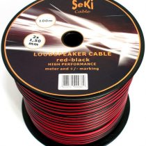 Loudspeaker Cable 2 x 1.50 mm² 100 m Black CCA Audio Cable Box Cable