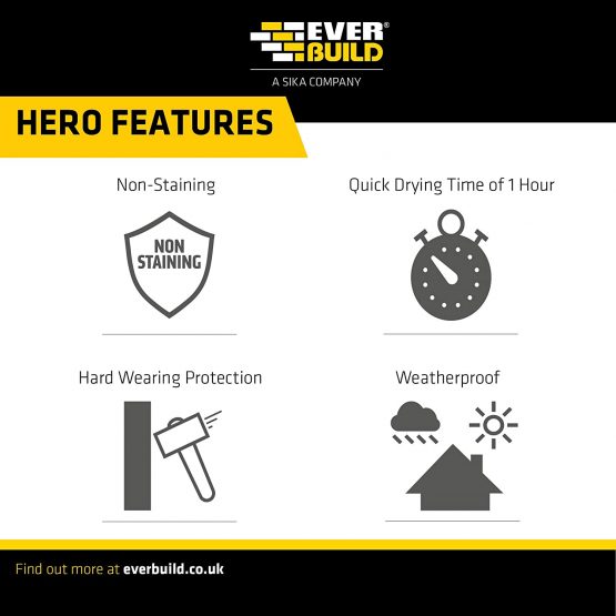 Everbuild 402 High Performance Water Seal, Long Lasting Protection From Water Damage, 5 Litre - Image 4