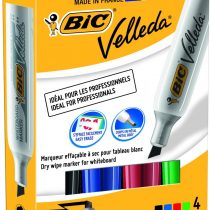 BiC 875788 Velleda 1781 White Board Markers -Multicolour (Pack of 6)