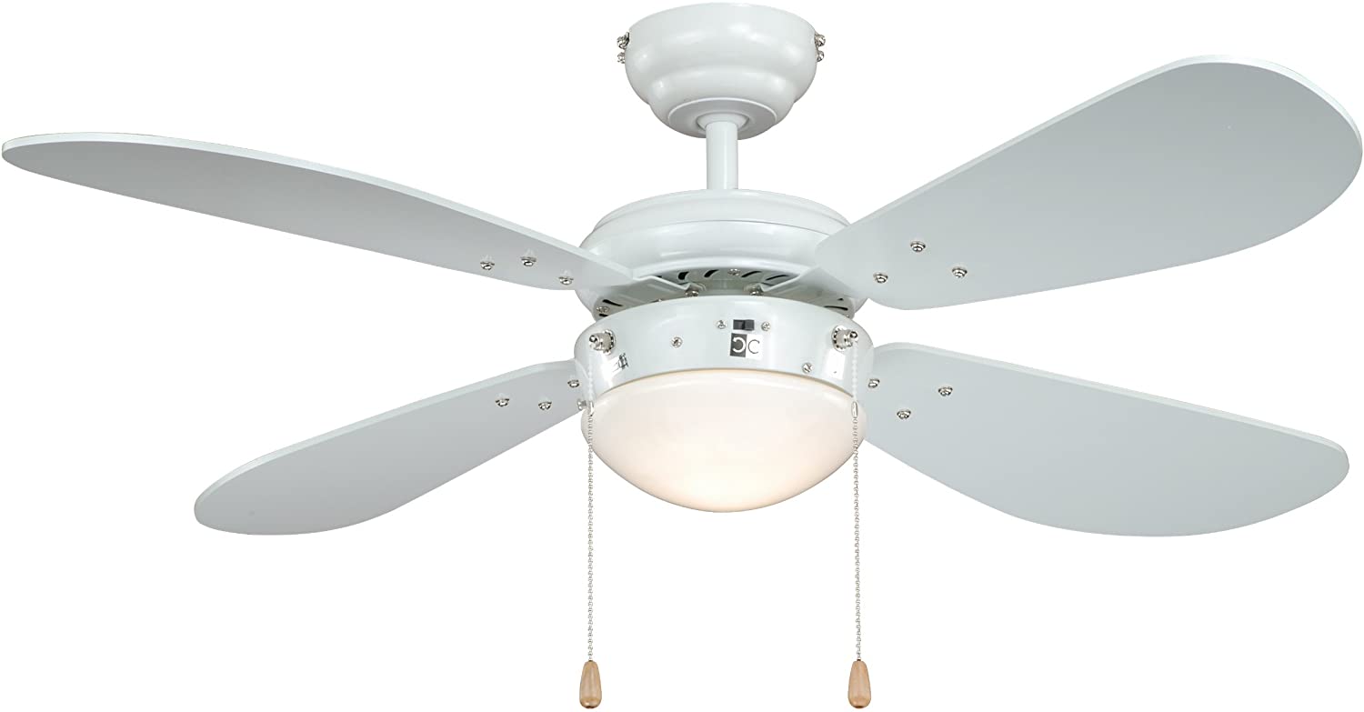 AireRyder FN43332 Ceiling Fan Classic, Housing White; Blades White, 105 cm