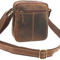 Visconti Compact Leather Messenger/Travel Bag S8 Oil Tan