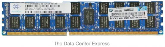 HP 500662-B21 8GB Dimm DDR3 PC3-10600R-9 Memory Kit - Image 2