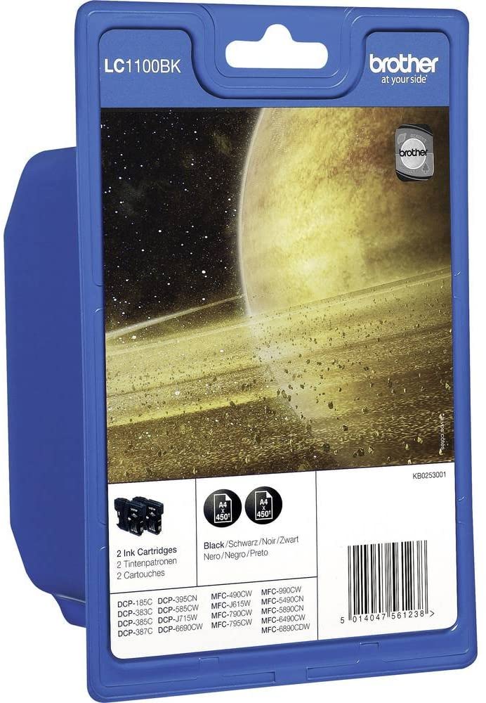 Brother Multipack Lc-1100Bk 2Xblk, Black
