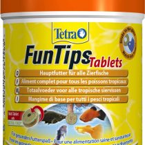 Tetra Funnel Tips Tablets Sticky feeding tablets (main feed, adheres to the disc, for fish watching, natural enhancement of color splendor), 75 tablets