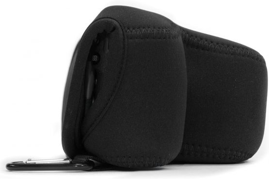 MegaGear MG1017 Olympus PEN E-PL9, E-PL8 Ultra Light Neoprene Camera Case - Black - Image 4