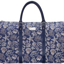Signare Tapestry Large Duffel Bag Overnight Bags Weekend Bag for Women with Fashion Pattern Design (Sea Shell, BHOLD-Shell)