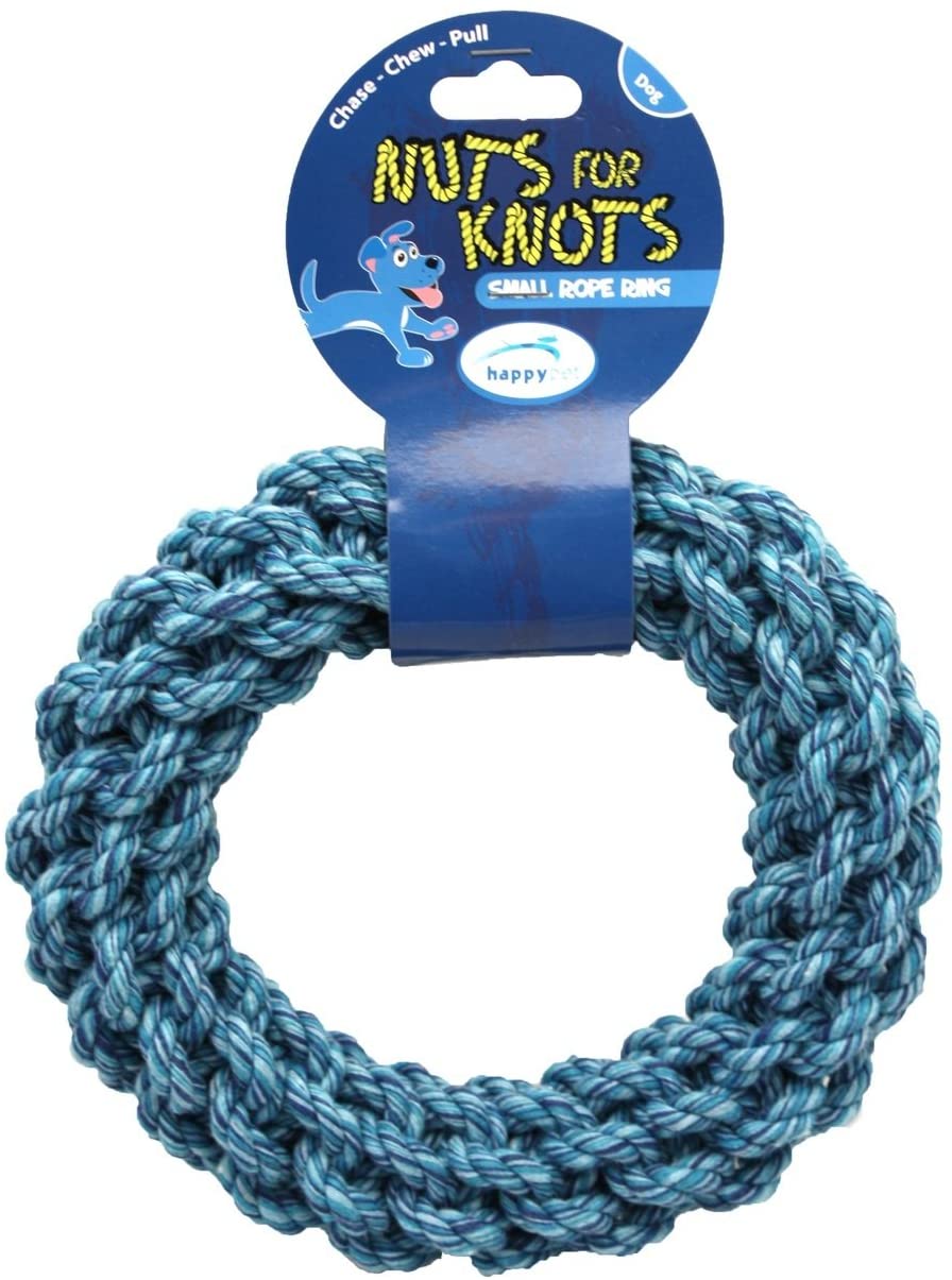 Nuts for Knots Rope Ring Dog Toy Large, Assorted Colours