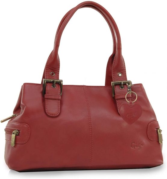 GIGI - Women's Leather Top Handle Handbag/Shoulder Bag - OTHELLO 6165