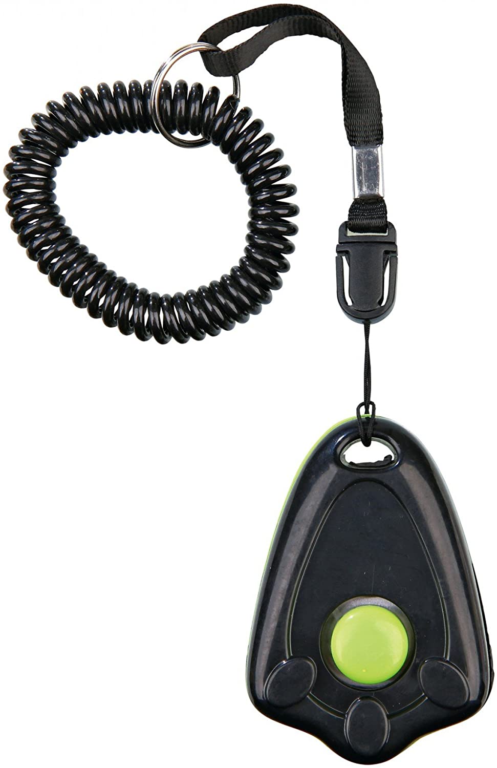 TRIXIE Clicker for dog training, constant tone, spiral wrist strap, quick release, plastic/PVC/metal, various colours - Image 2