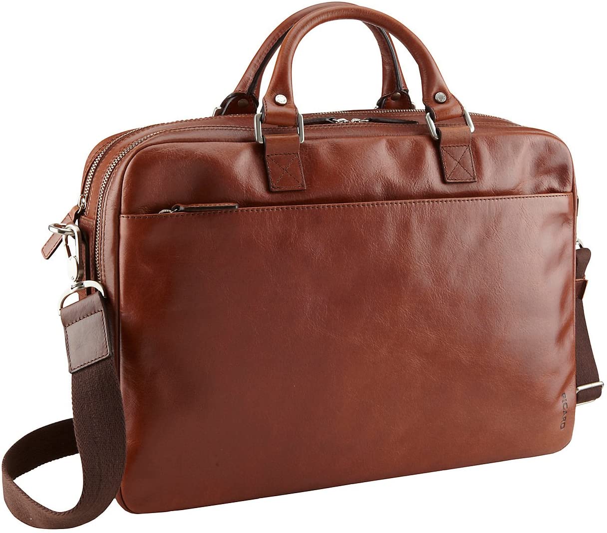 Picard Buddy Men's Laptop Bag, Buffalo Leather, One Size, with Zip, Laptop Bag, Business, Cognac, Standard Size, Business