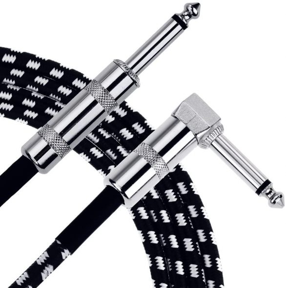 Anpro Guitar Lead Cable 3m (10ft), 6.3mm (1/4″) Guitar Instrument Cable