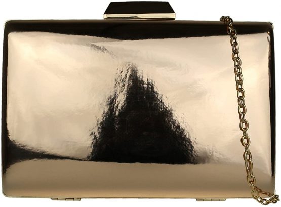 Girly HandBags Glossy Hard Case Clutch Bag
