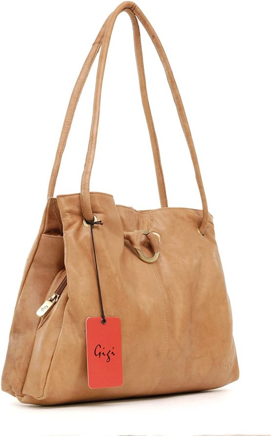 GIGI - Women's Leather Shoulder Bag - OTHELLO 4323 - Image 4