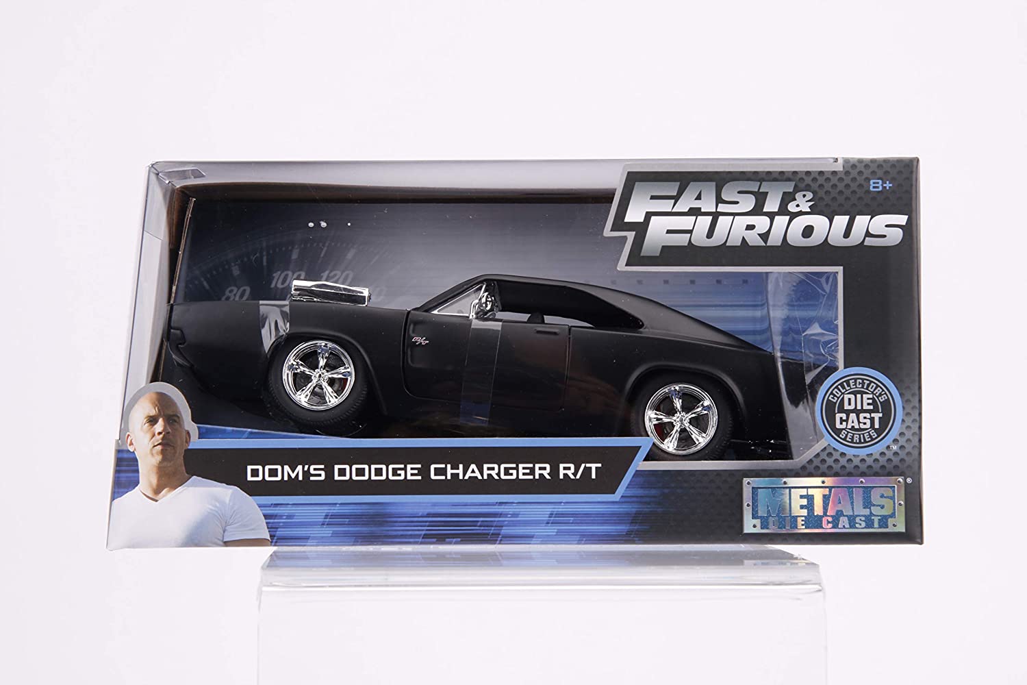 Jada 1:24 Fast & Furious Doms Charger - JA97174, Matte Primer Black, 1:24 Scale - Image 3