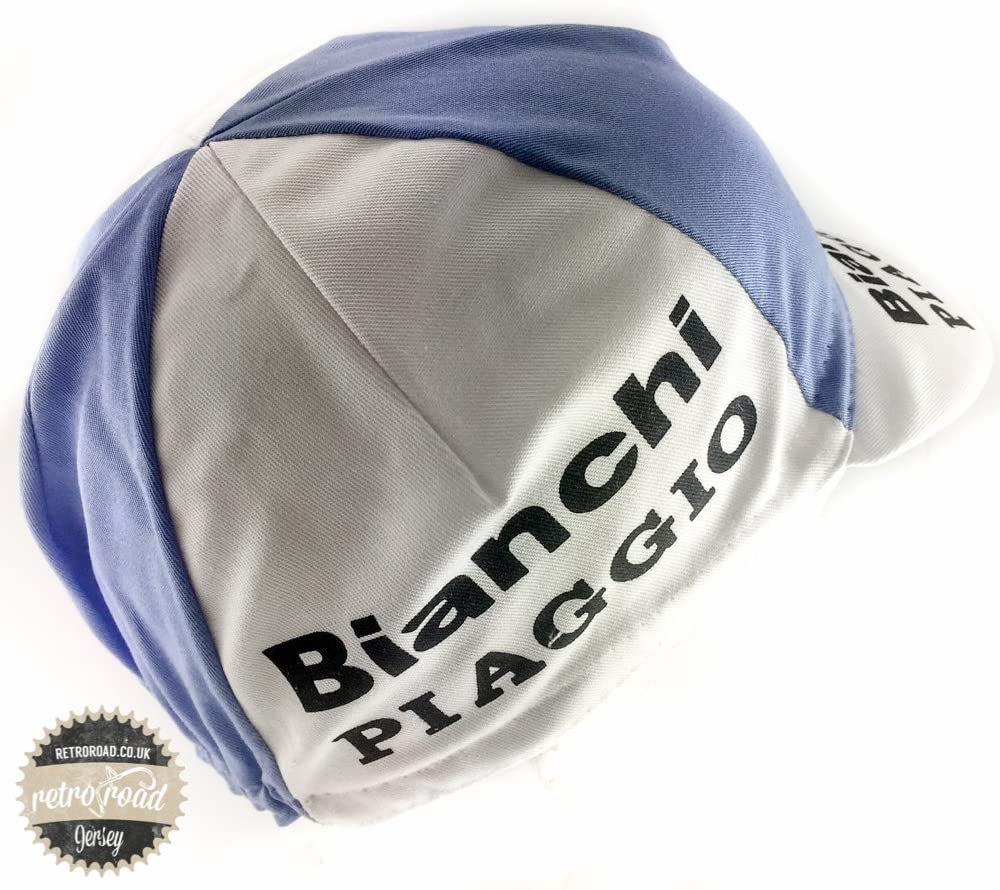 Retro cycle team cap Vintage fixie Bianchi Piaggio White - Image 3
