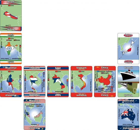 Wild Card Games Mapominoes Asia And Australasia - Image 3