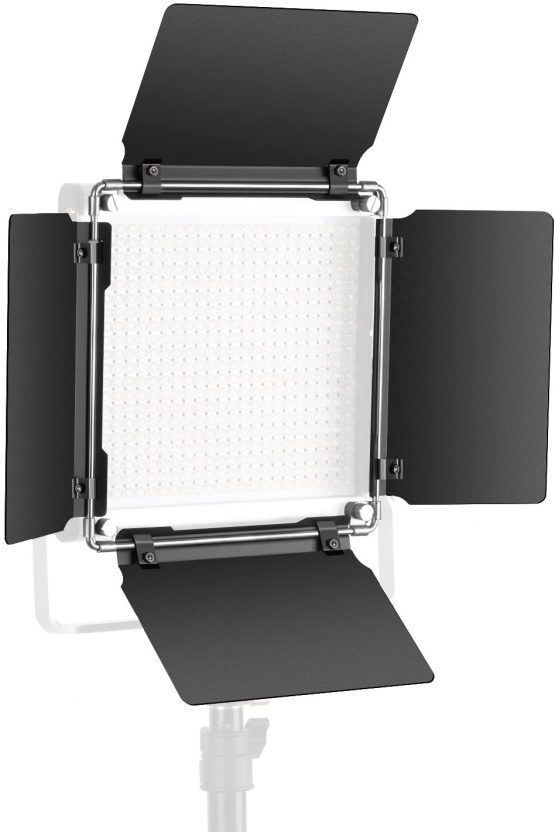 Neewer Professional LED Video Light Barn Door for 480 LED Light Panel, Solid Metal Construction (Only Barndoor Included)