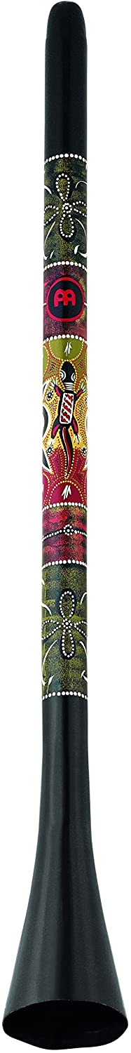 Meinl Percussion Pro Synthetic Didgeridoo - 57 inches / 145 cm large Didgeridoo - D Tuning - Plastic, Multicolored (PROFDDG1-BK)