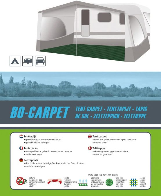 Bo-Camp - Tent carpet pack - blue, 3 X 6 metres - Image 3