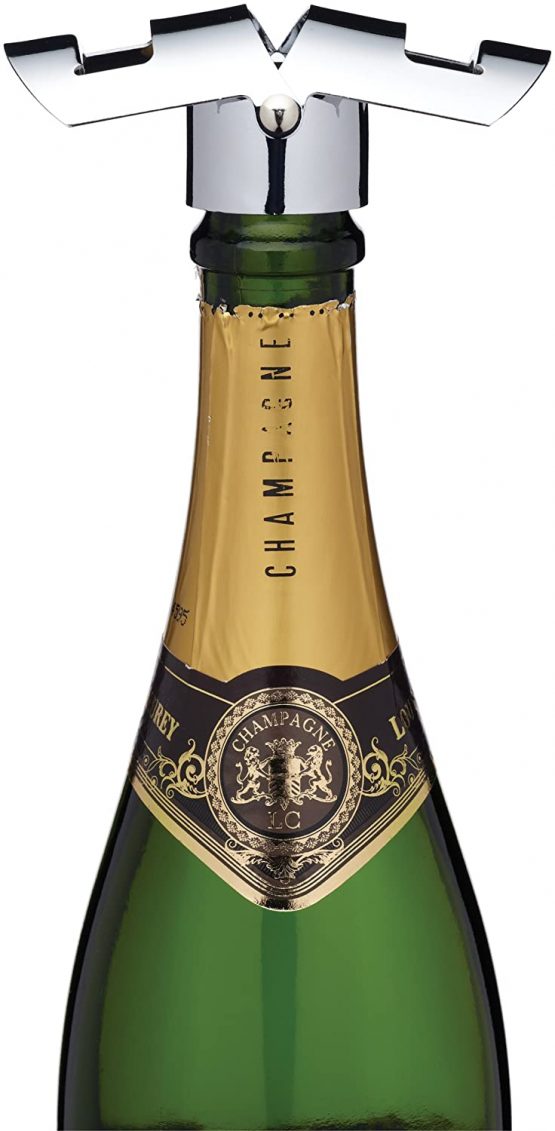 BarCraft Champagne Stopper with Luxury Polished Finish, Stainless Steel - Image 3