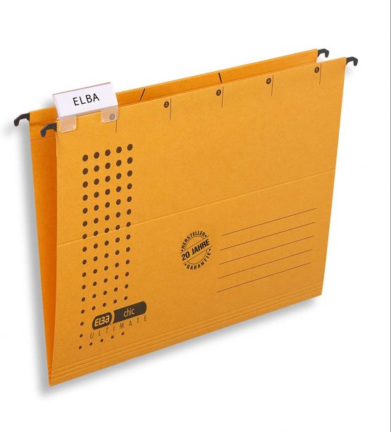 Elba Chic 85801GB Suspension Files A4 Recycled Cardboard 230 g/mÂ² Yellow Pack of 5 - Image 2