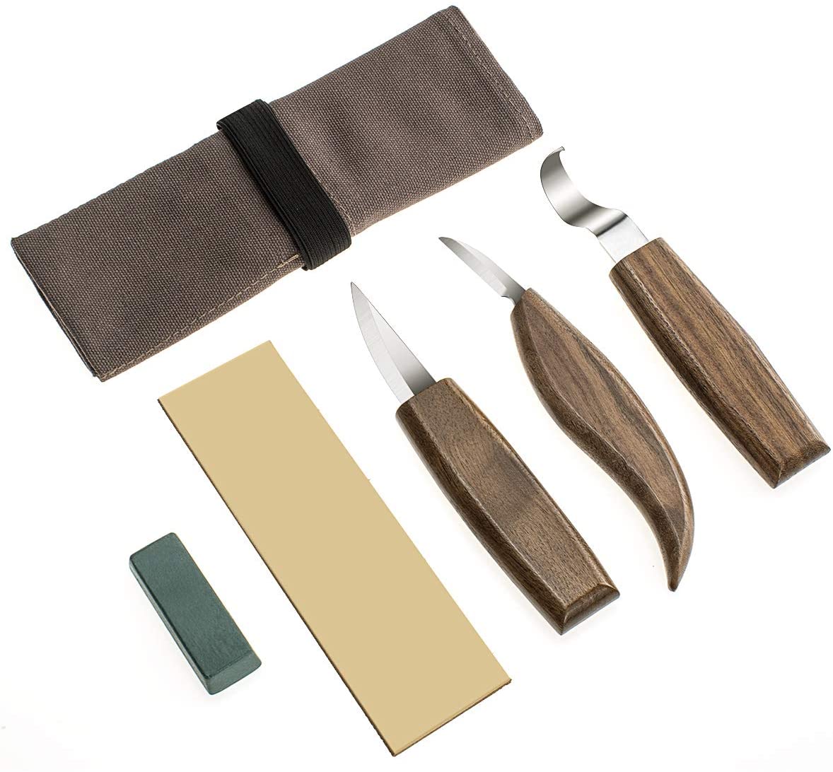 SibyTech Wood Carving Tools 5 in 1 Knife Set Includes Cut Resistant