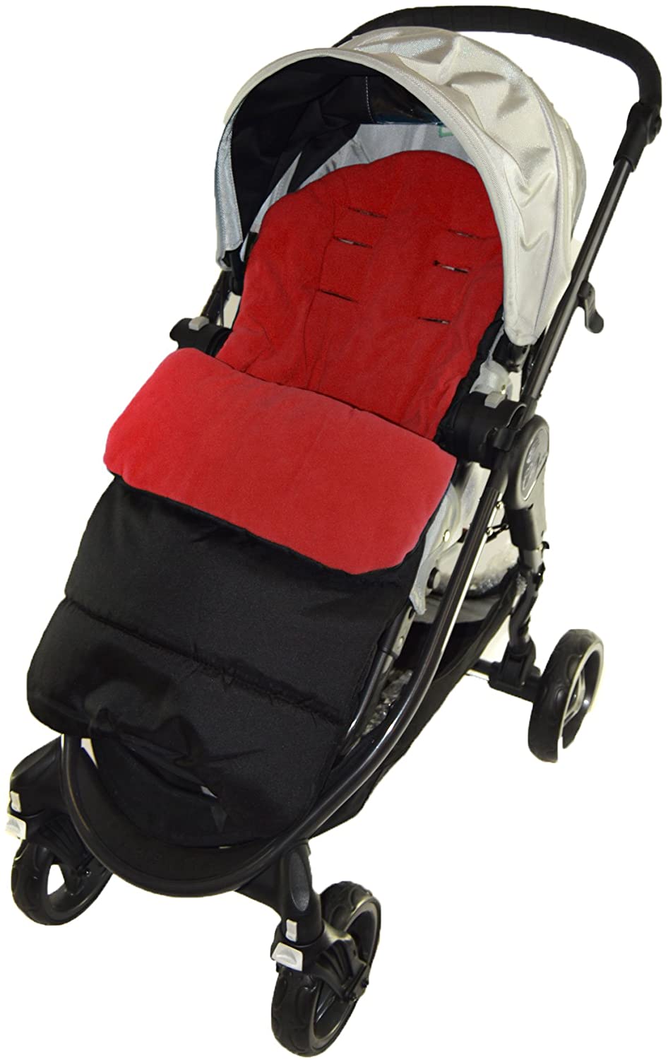 Footmuff/Cosy Toes Compatible with Venicci Vento Pushchair Fire Red