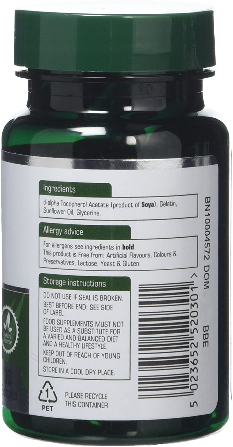 Natures Aid Vitamin E 1000iu, High Strength Natural Antioxidant, Supports Skin, Heart, Eyes, Immune Health & Cell Protection - Image 2