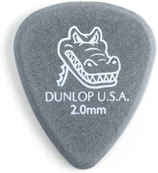 Dunlop 417R2.0 Gator Grip, Black, 2.0mm, 72/Bag