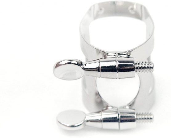 Rico Nickel Plated Ligature and Cap for Soprano Sax - Image 4