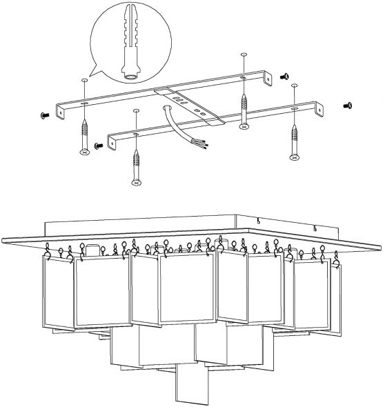 Condrad 8 Light Semi-Flush Ceiling Light - Image 4