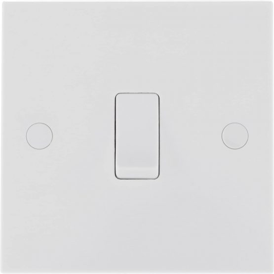 BG Electrical 912-0J Single Light Switch, White Moulded, 2-Way, 10AX - Image 2