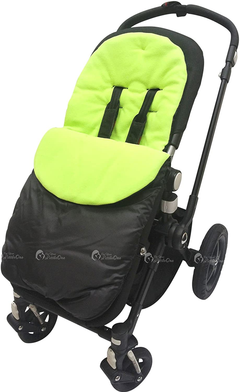 Footmuff/Cosy Toes Compatible with Petite Star Liner Buggy Pram Zia/Kurvi/Zukoo Lime, Green