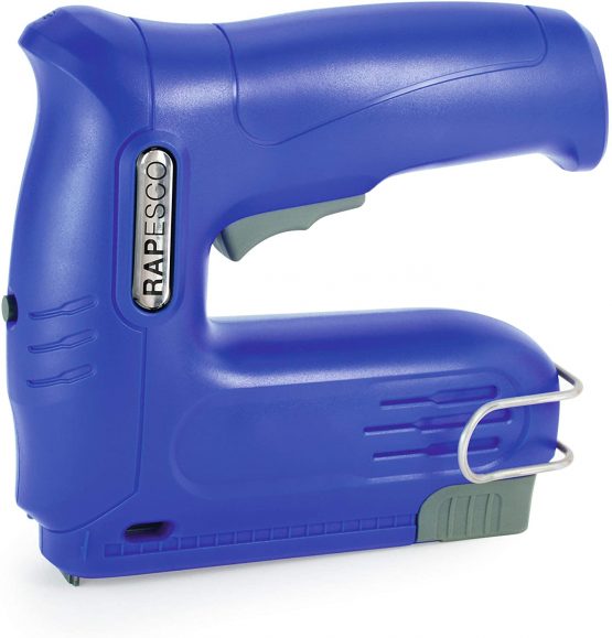 Rapesco 1570 T12-USB Cordless Staple/Nail Gun with 200 Staples (Blue)