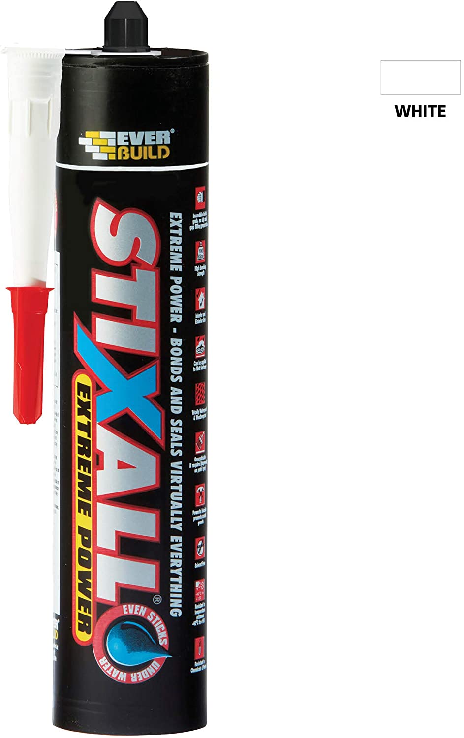 Sika Stixall - Extreme Power Sealant and Adhesive - Waterproof - White - 290ml