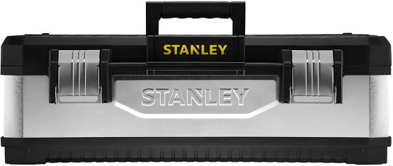 STANLEY Galvanised Toolbox Chest with Heavy Duty Metal Hinge, Portable Tote Tray for Tools and Small Parts, 26 Inch, 1-95-620 - Image 3