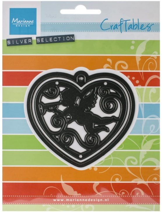 Marianne Design Craftables Dies-Filigree Angel Heart, 2.5 3-inch, Silver