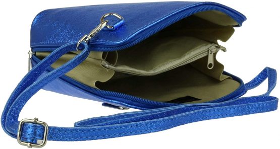 Girly HandBags Metallic Genuine Leather Cross Body Shoulder Bag - Image 4