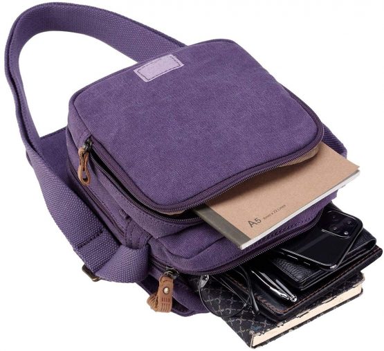 TRP0239 Troop London Classic Canvas Across Body Bag - Image 3