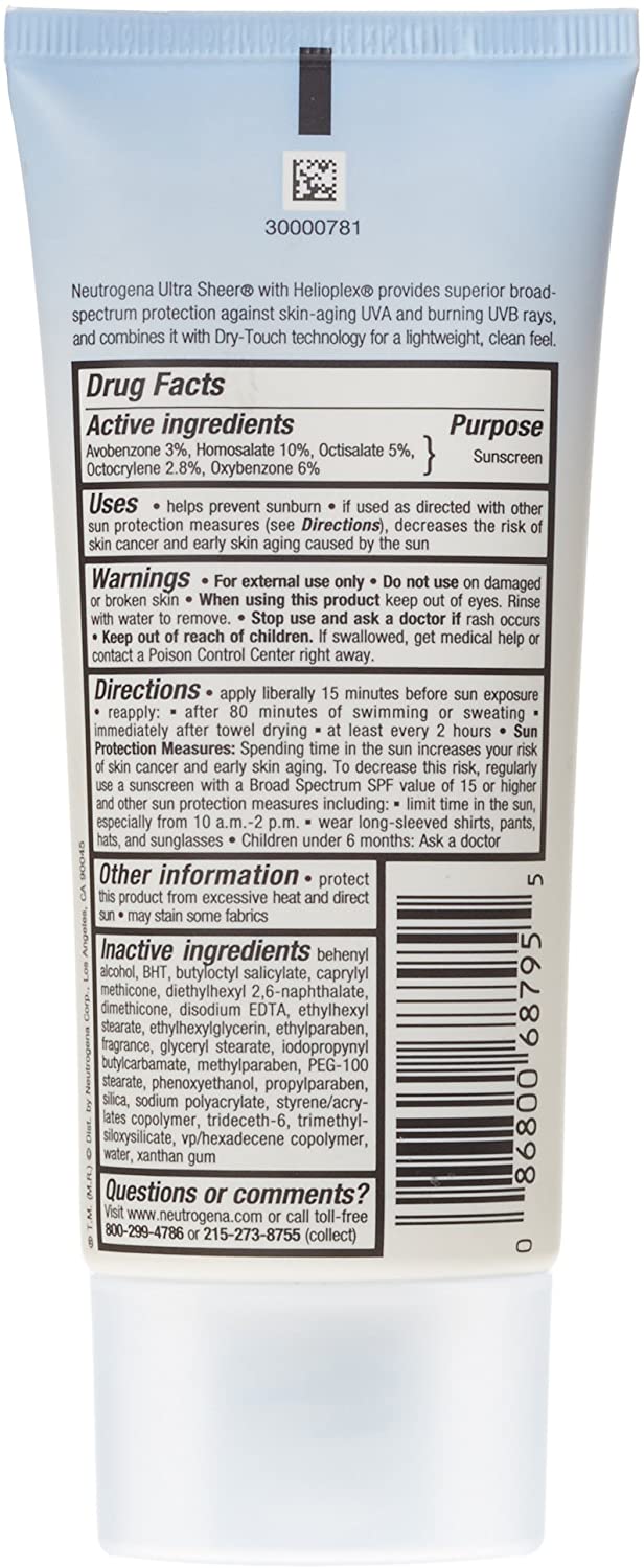 Neutrogena Ultra Sheer Dry-Touch Sunblock, SPF 45, 88 ml, 88 ml (Pack of 1) - Image 2