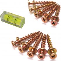 Hangman Bear Claw Picture Hanging Screws x 10 + Mini Level