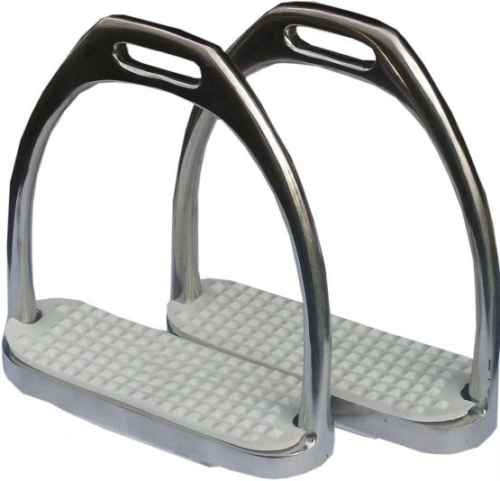 Amesbichler AMKA 12 cm Stainless Steel Stirrup Irons Treads Pair