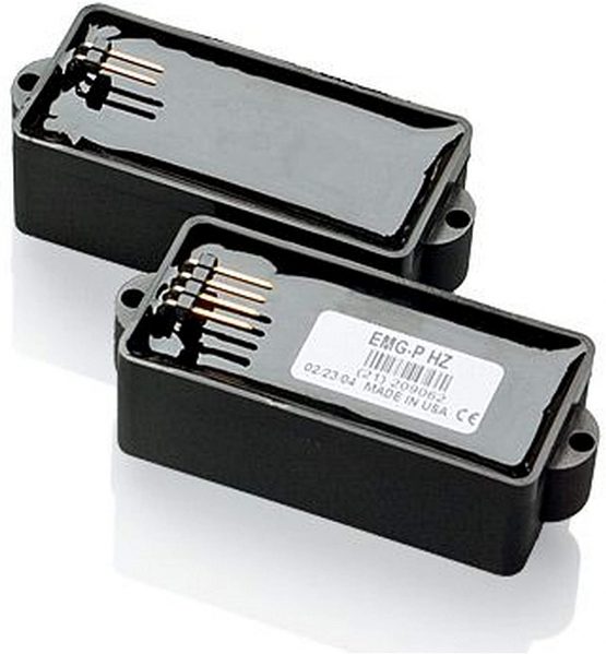 EMG EM908100 HZ P-Bass E-Bass Pickup Set - Black - Image 2